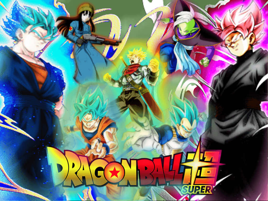 Battle It Out In The Super Dragon Ball Universe Wallpaper