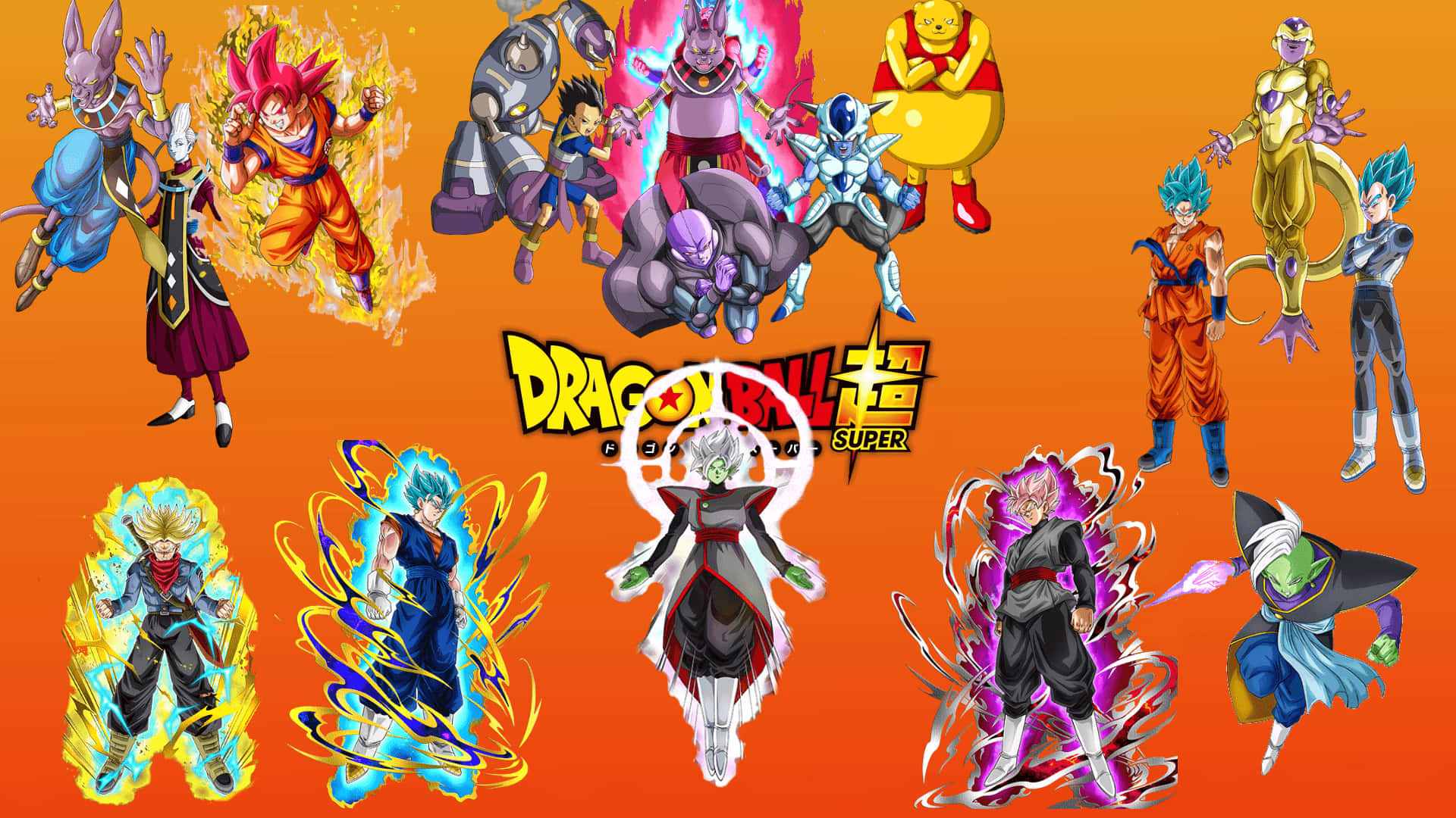Goku Grabs the Limitless Power of Super Dragon Ball Wallpaper