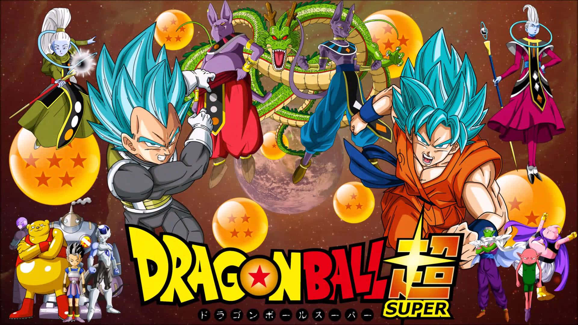 Goku Goes Super Saiyan in the Super Dragon Ball Series Wallpaper