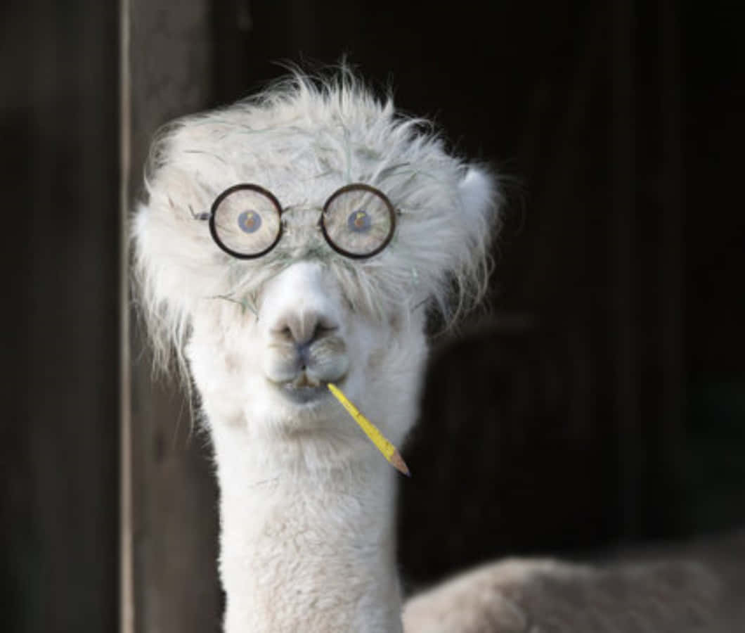 Super Funny Llama Glasses Picture