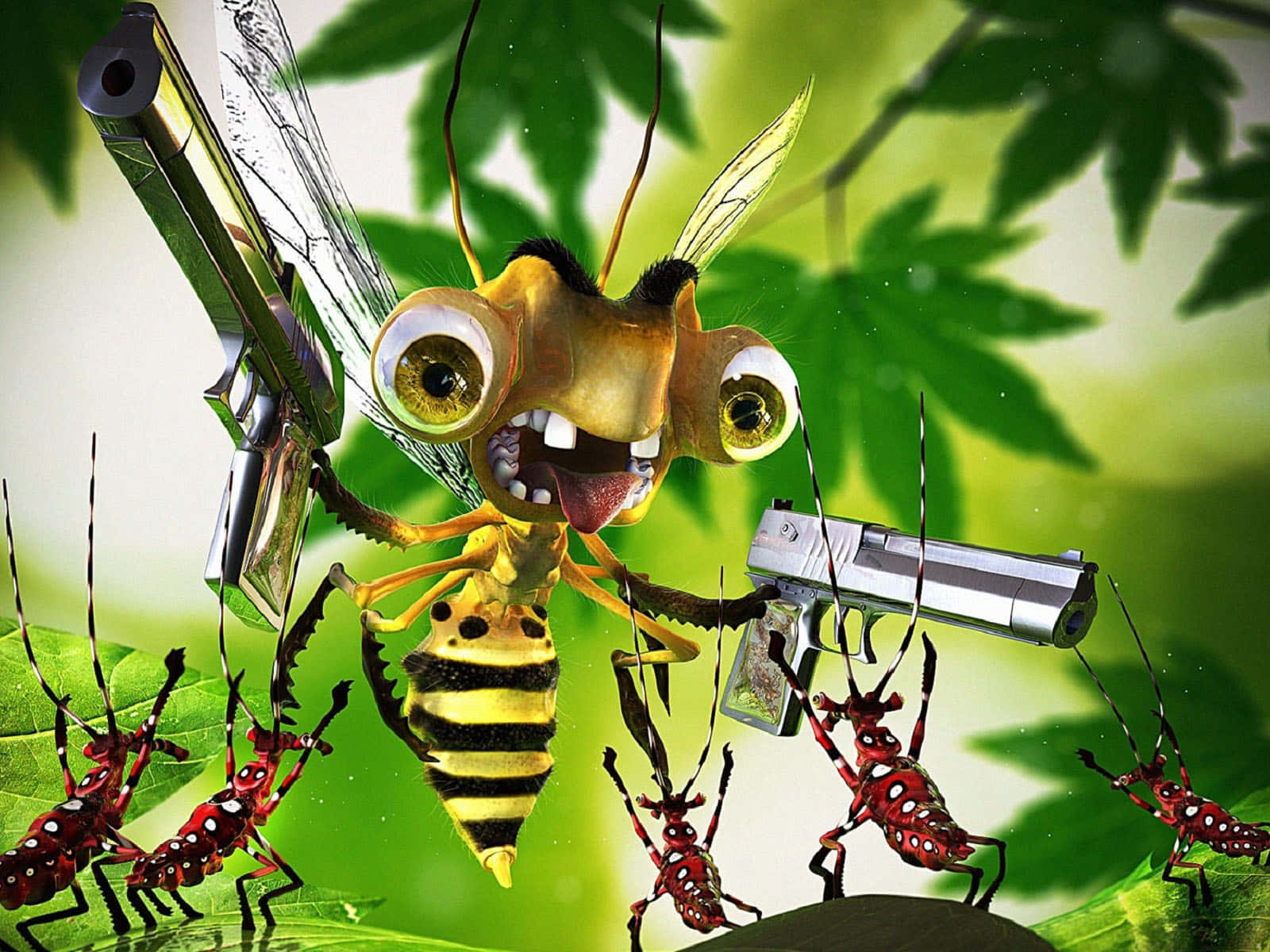 Superschnelles,lustiges Bild Einer Bienenpistole