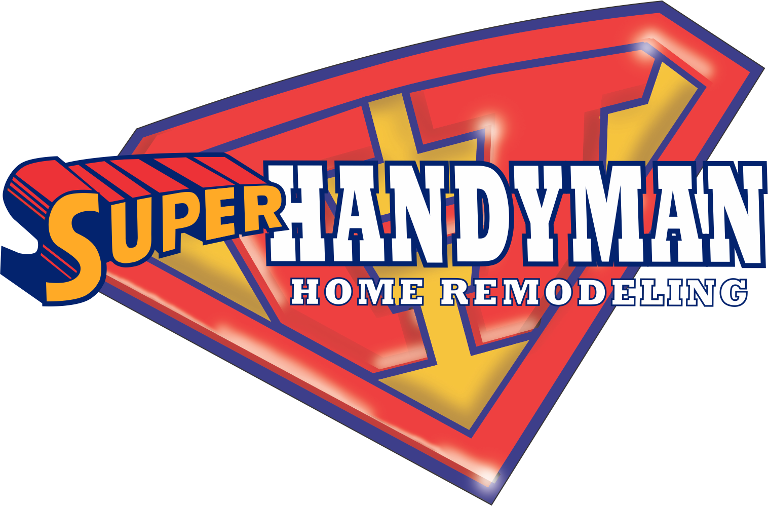 Super Handyman Home Remodeling Logo PNG
