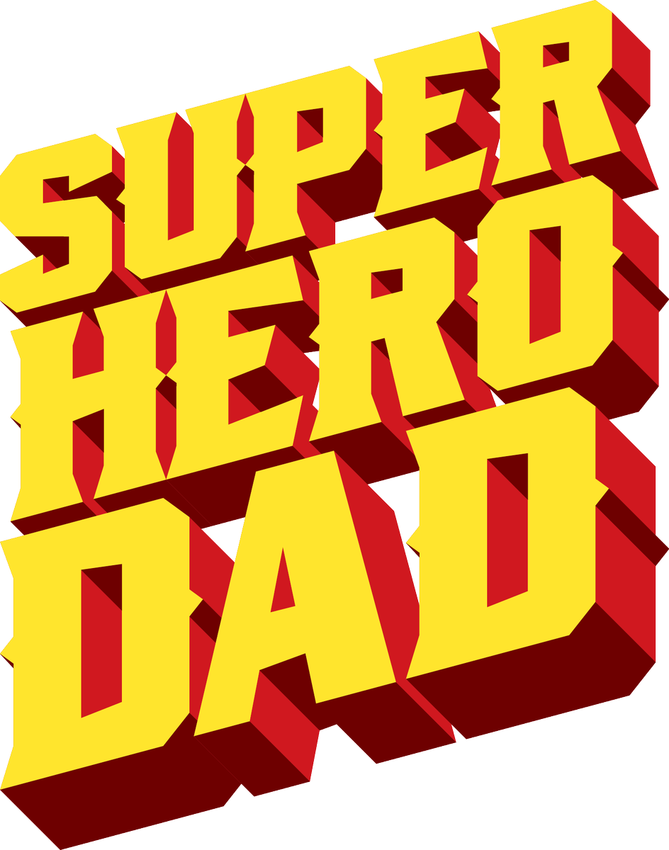 Super Hero Dad Fathers Day Graphic PNG
