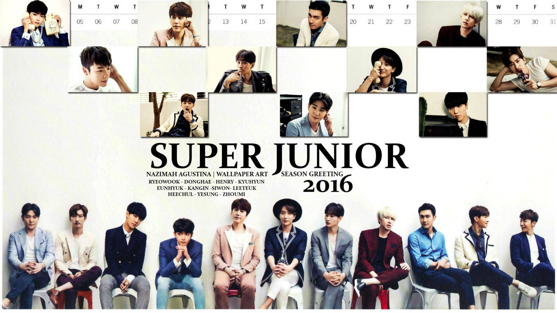 Super Junior 2016 Season Greeting Wallpaper