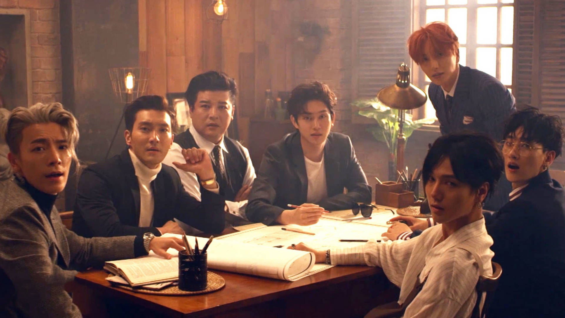 Super Junior 9th Anniversary-Tapet skal være et tegn på æreærbødighed Wallpaper