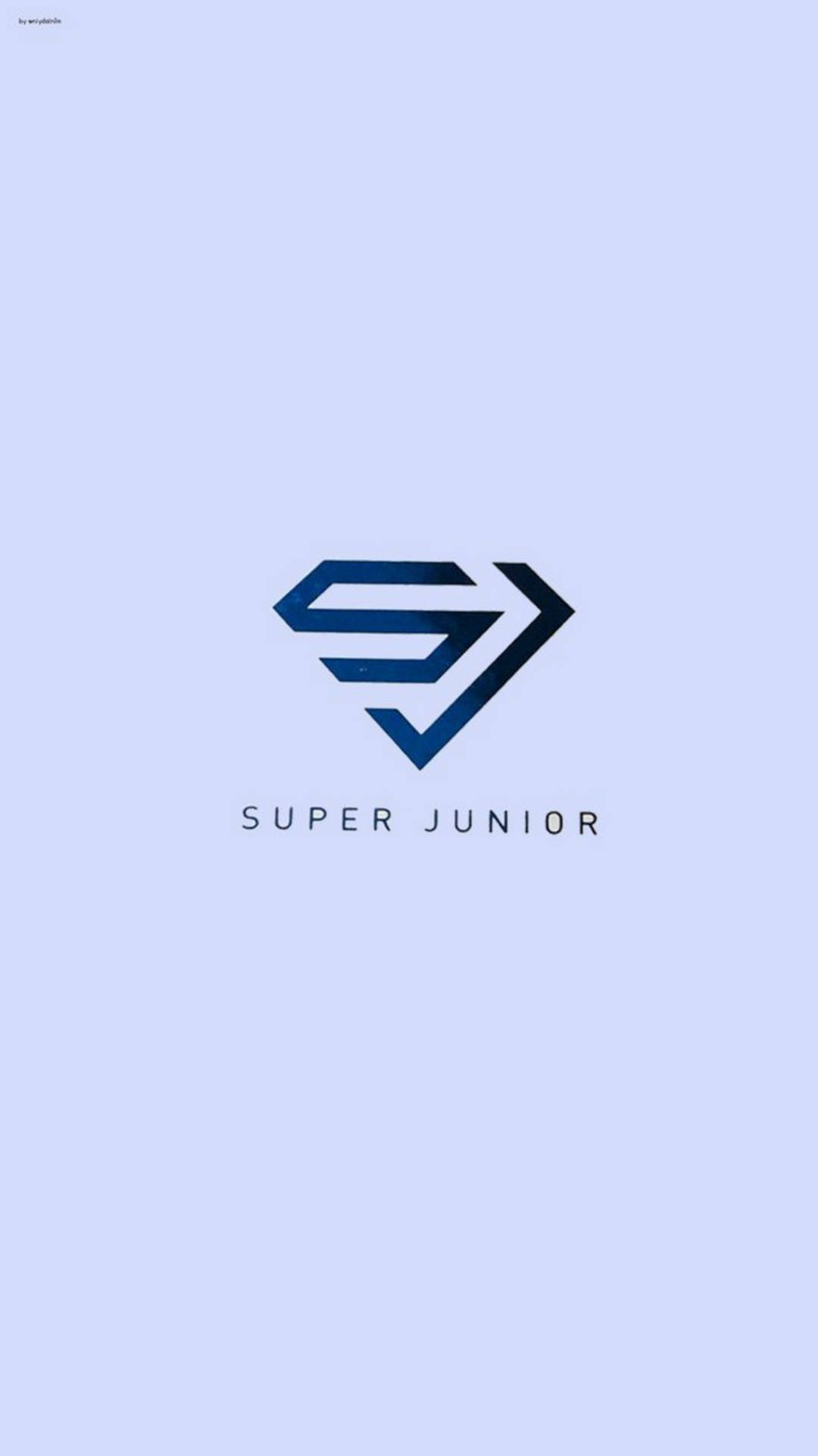 Superjunior Logo Azul Fondo de pantalla