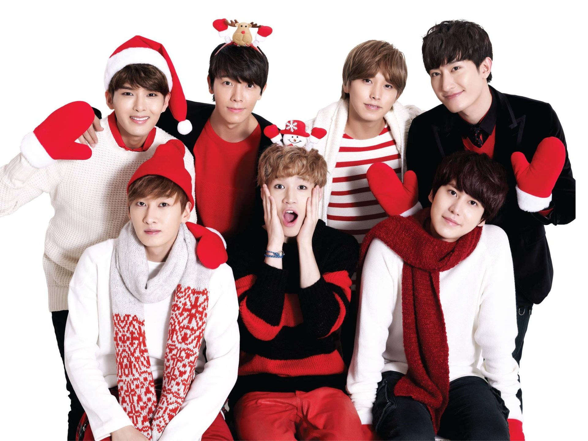 Super Junior Christmas Photoshoot Wallpaper
