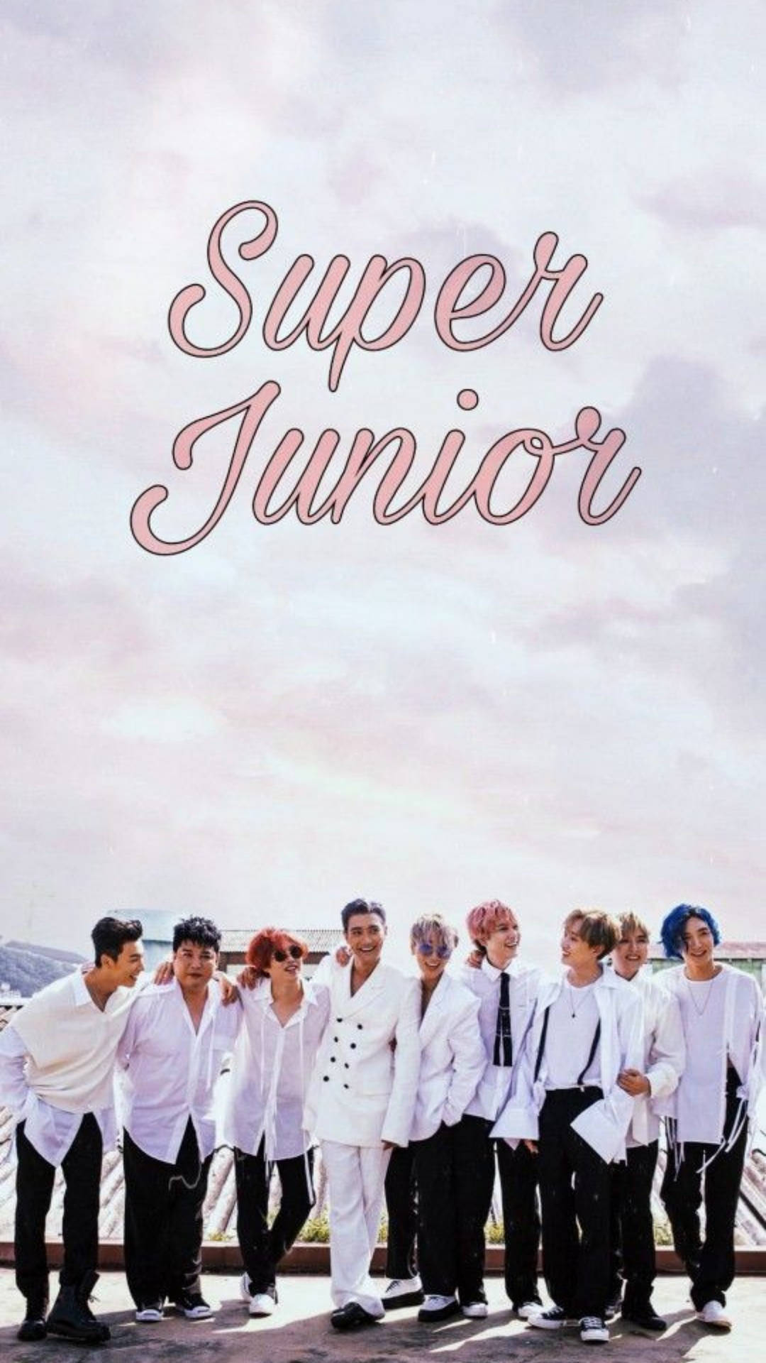 Super Junior Portræt Foto Wallpaper
