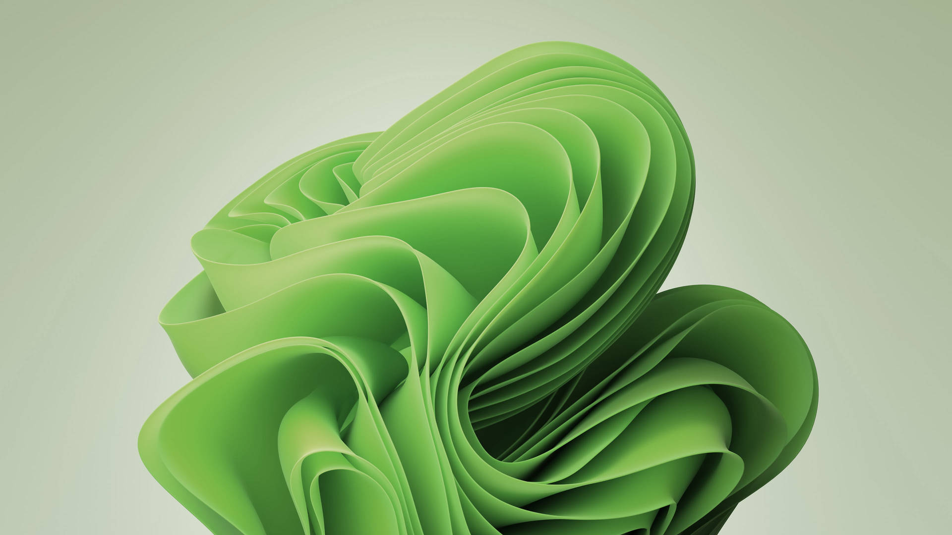 Superleichte Grüne Abstrakte Form Wallpaper