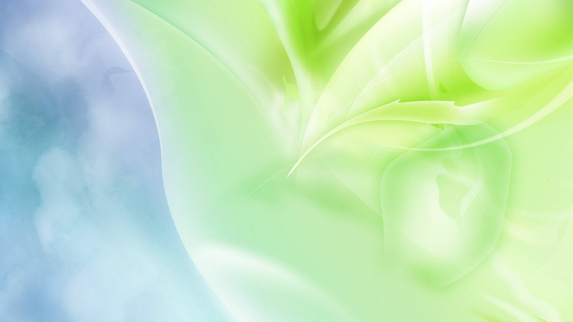 Super Light Green And Blue Abstract Picture