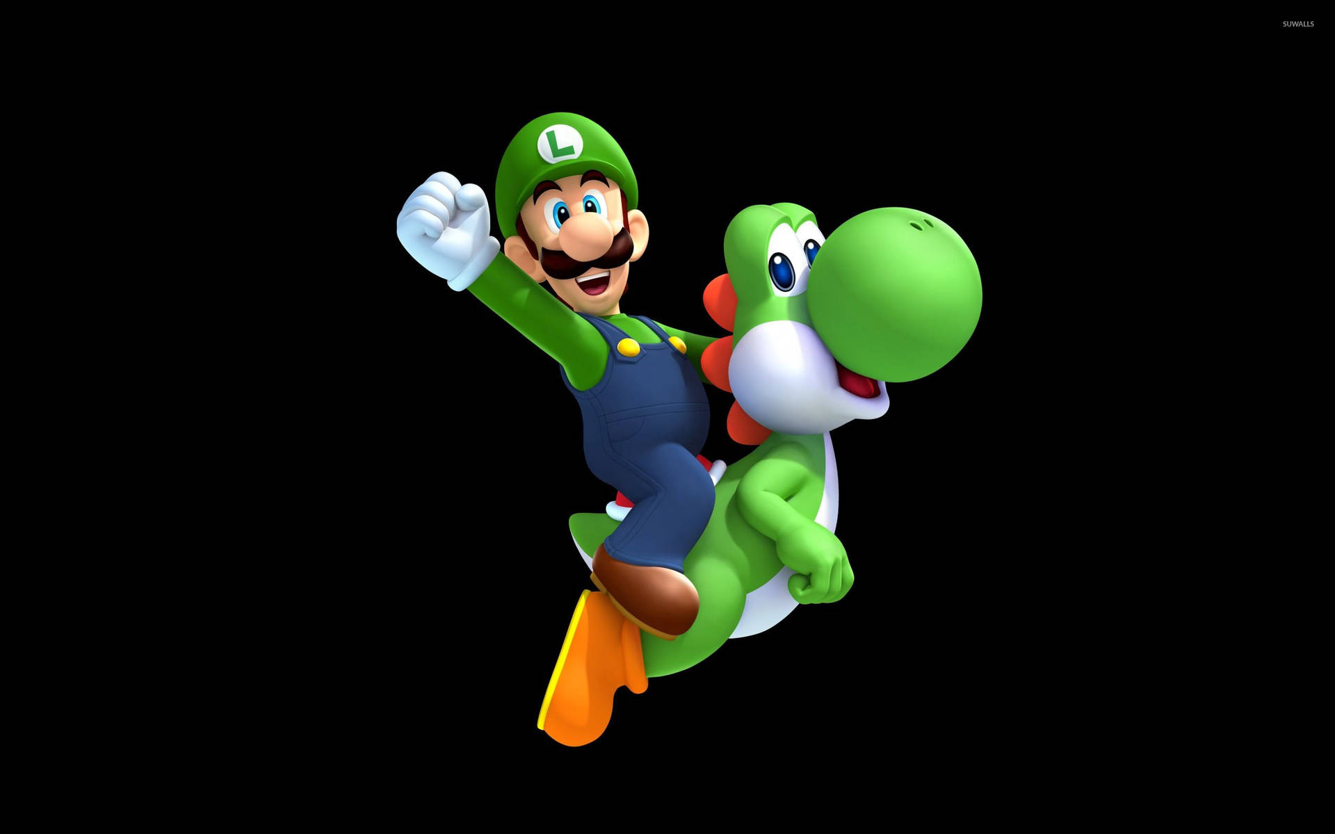 Super Luigi And Yoshi Wallpaper