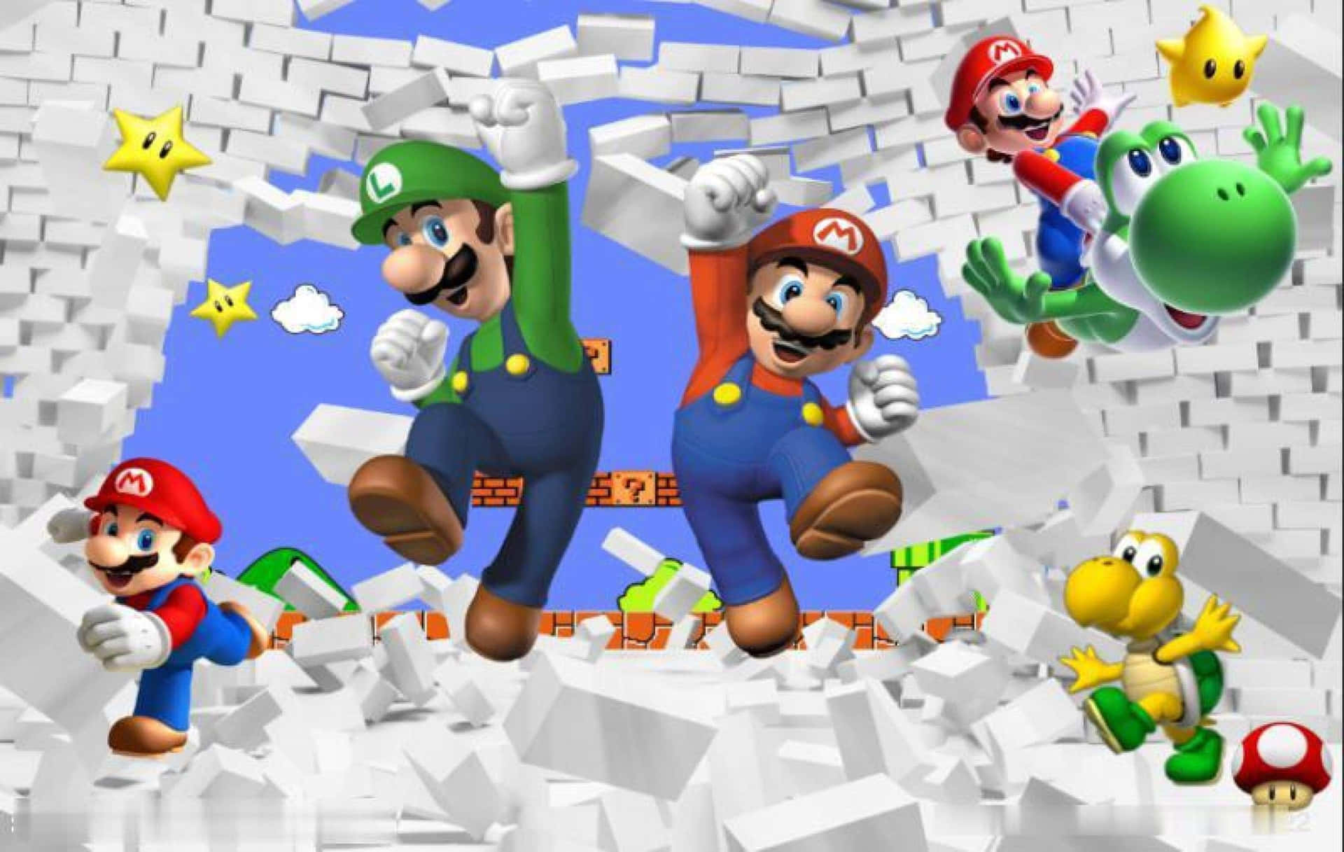¡únetea Mario En Una Aventura Épica! Fondo de pantalla