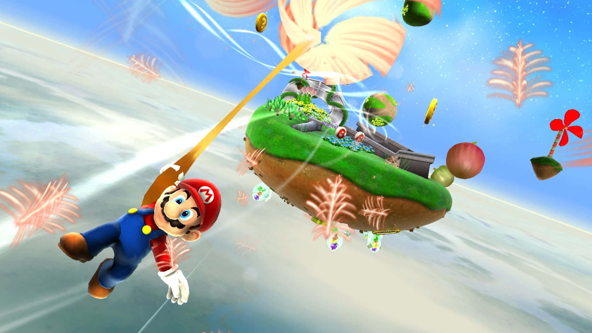 Super Mario Falling Down 3d Wallpaper