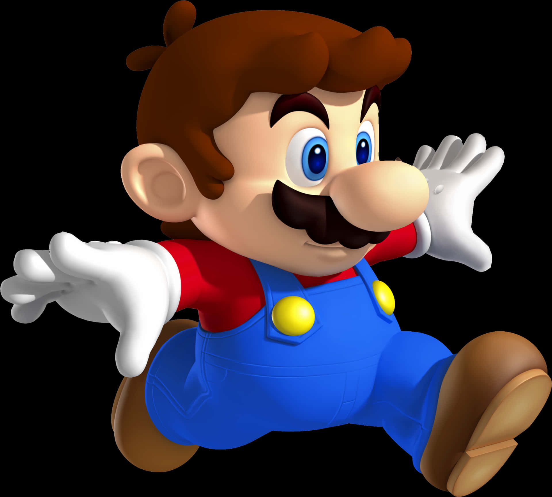 Super Mario Action Pose PNG