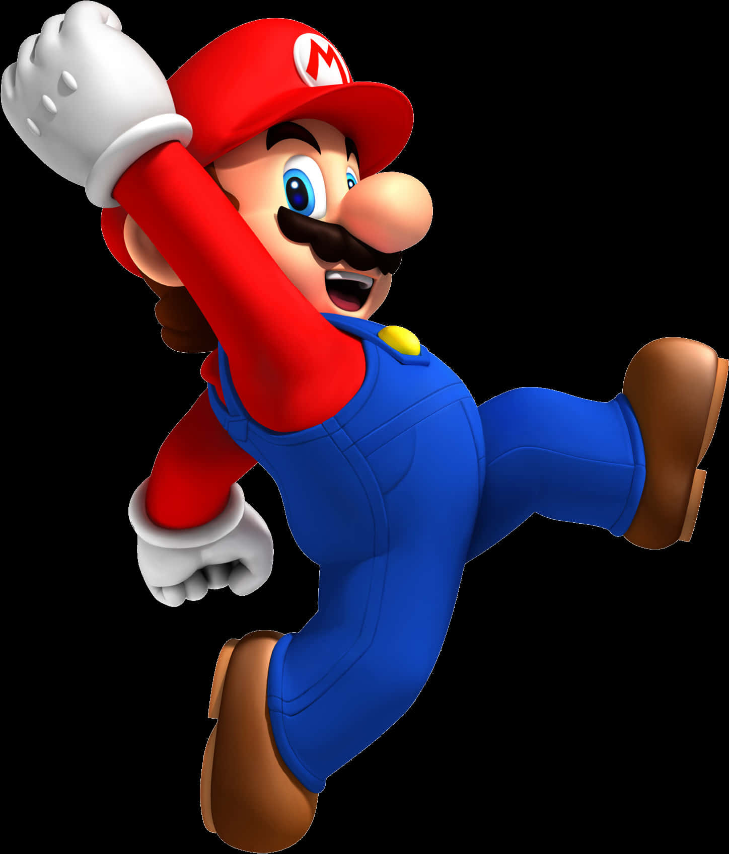 Super Mario Action Pose PNG