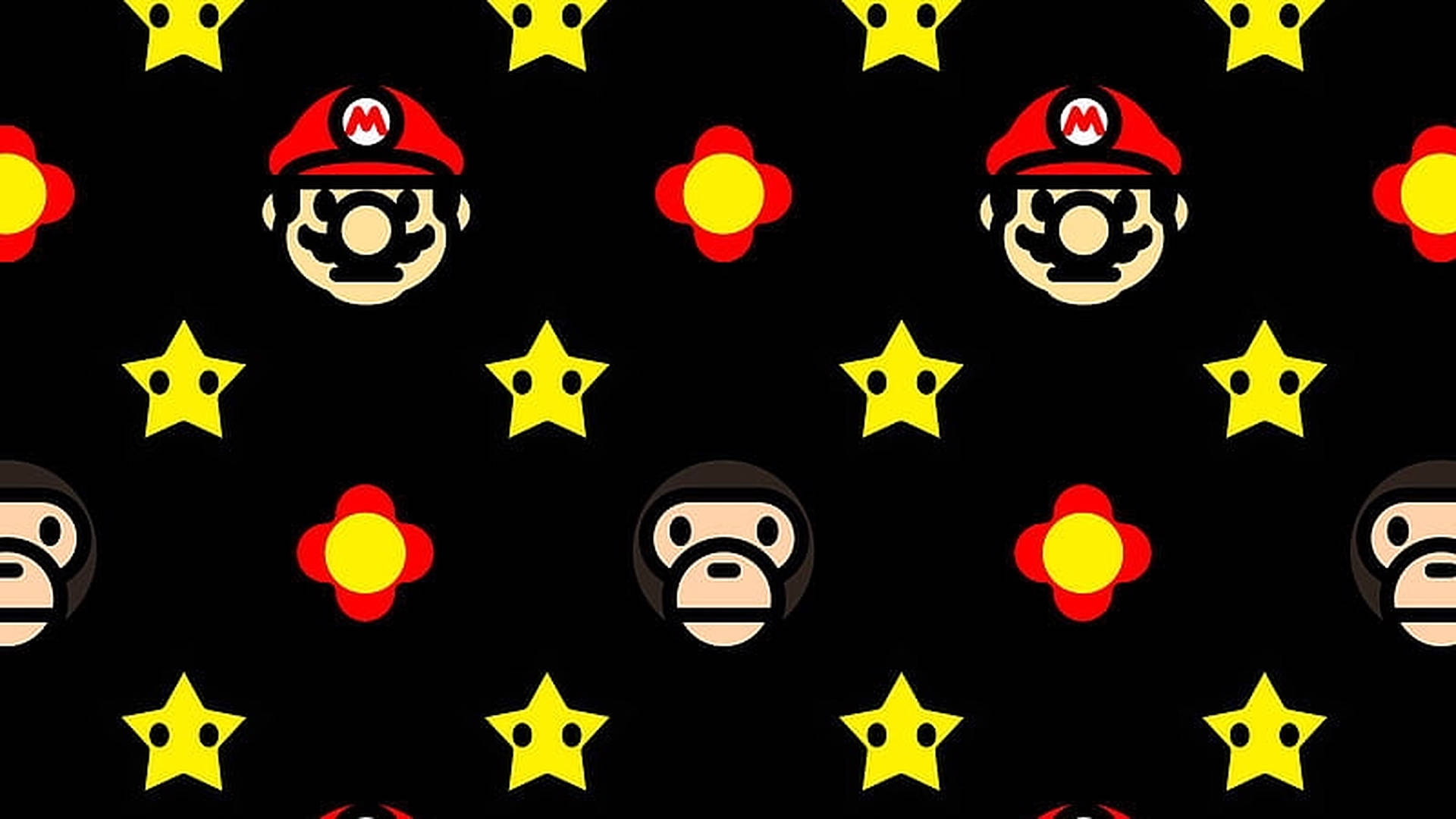 Super Mario BAPE Logo Wallpaper
