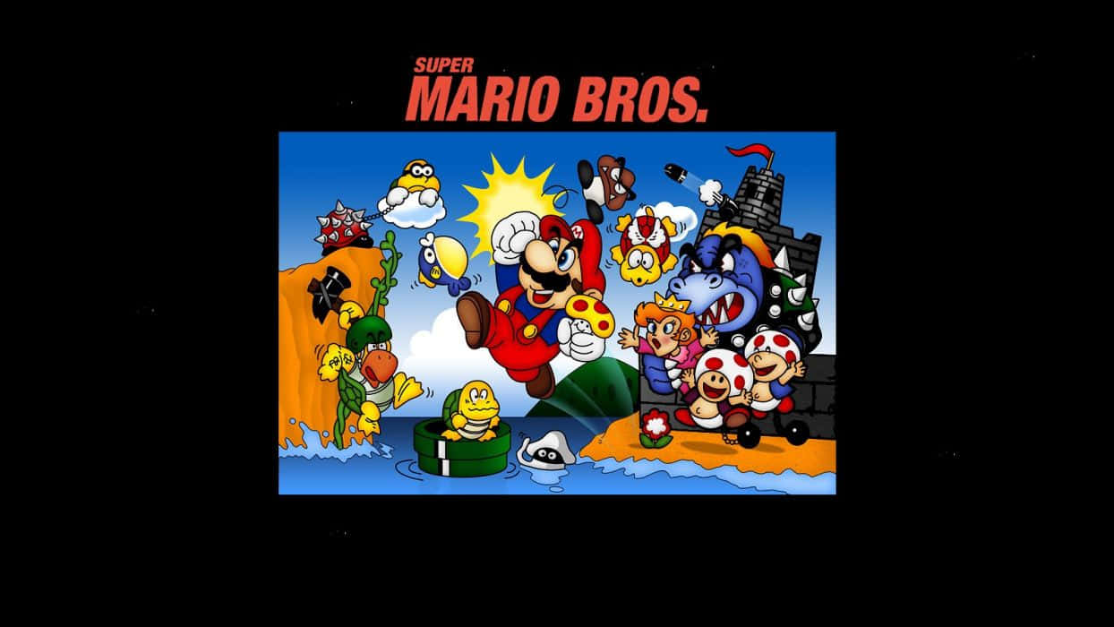 Fundosuper Mario Bros 1244 X 700