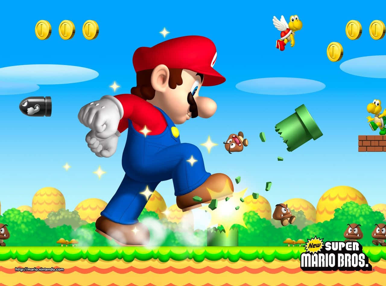 Super Mario Bros 1280 X 950 Background