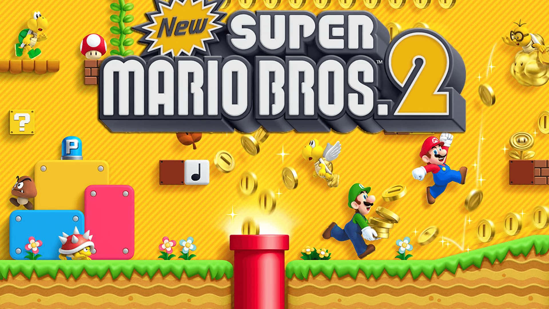 Exciting Adventures with Super Mario Bros 2 Wallpaper