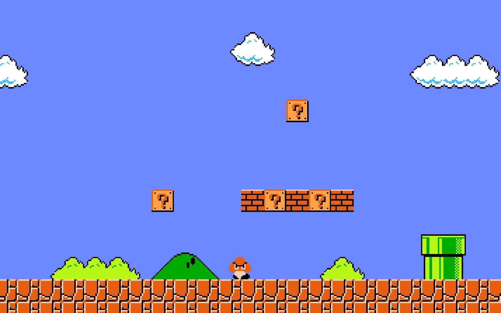 Super Mario Bros 3 - Mario Flying Across the Sky Wallpaper