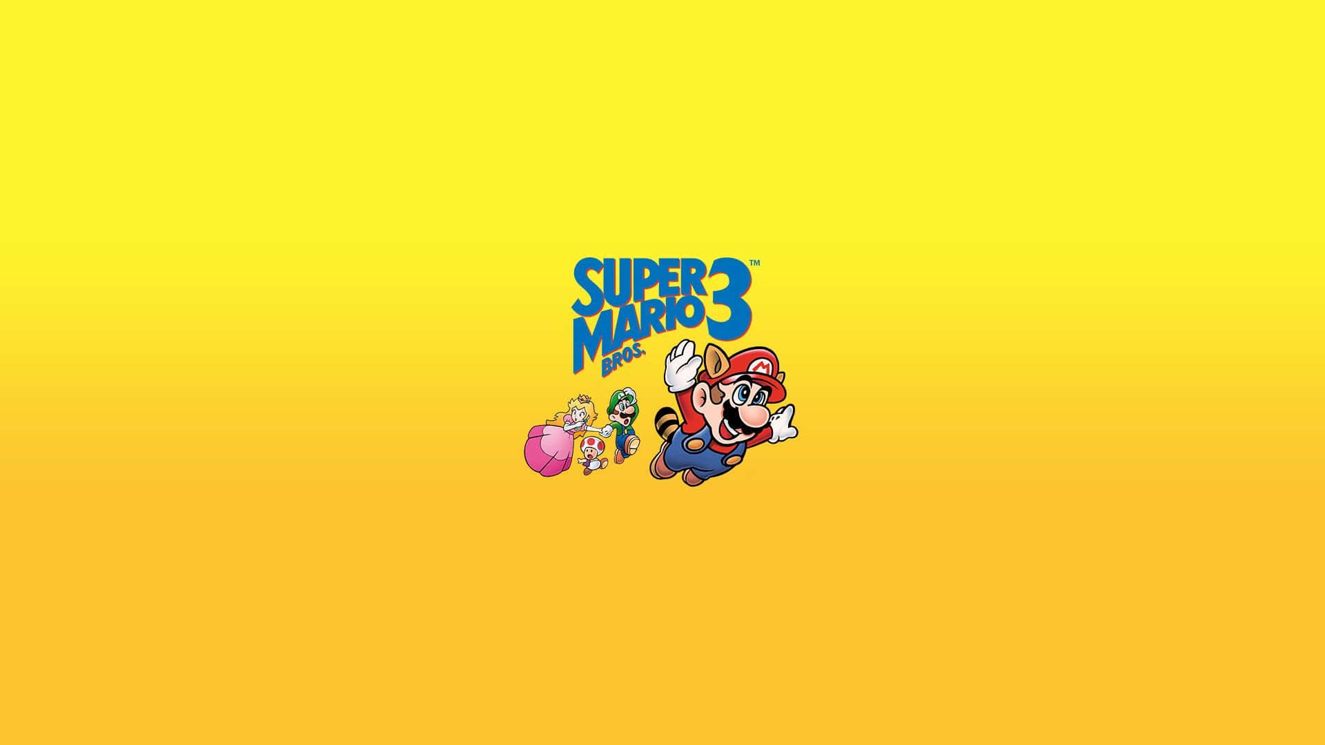 The iconic Super Mario Bros 3 adventure on a 1920x1080 wallpaper Wallpaper
