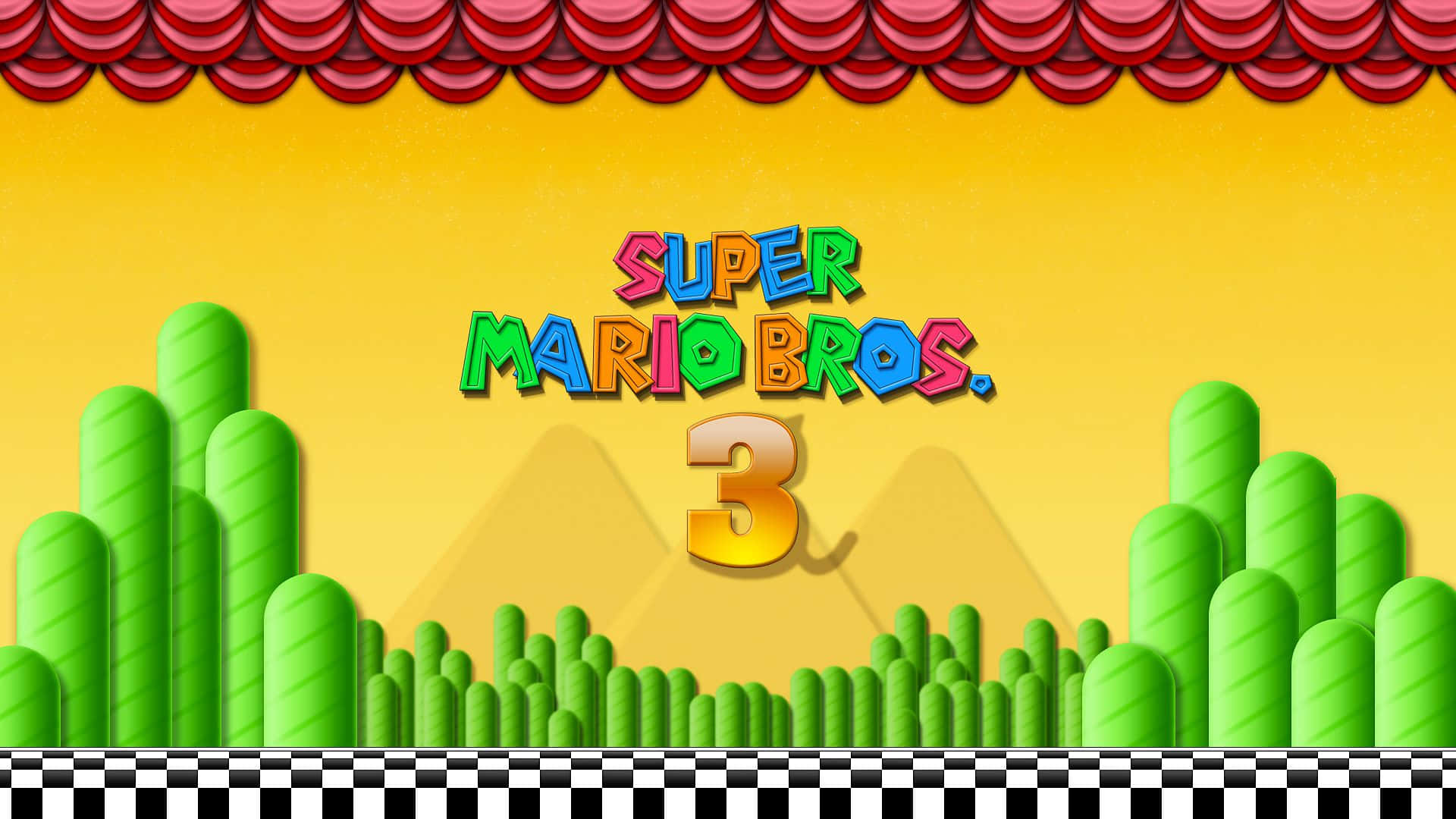 Aventurade Super Mario Bros 3 - Escena De Acción De Mario Y Luigi. Fondo de pantalla