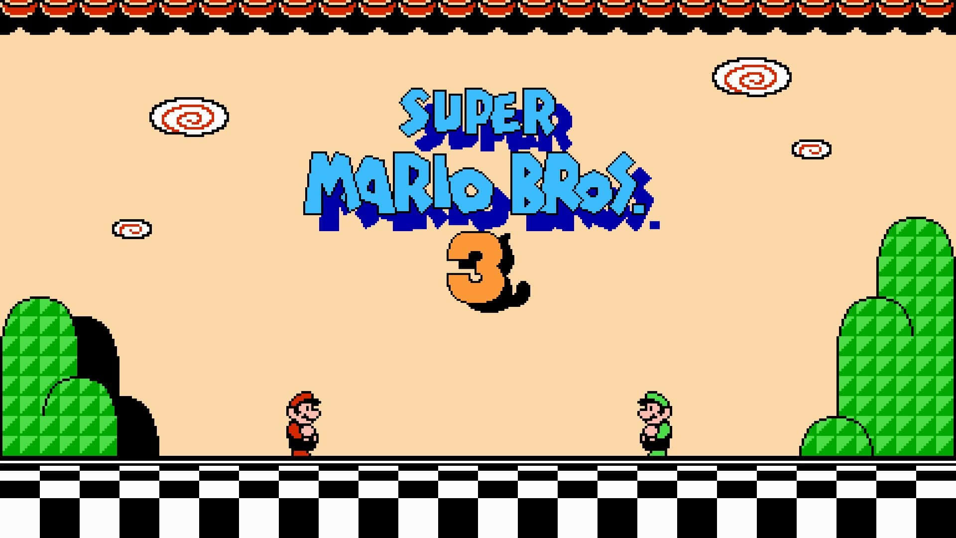 Super Mario Bros 3 Classic Game Scene Wallpaper