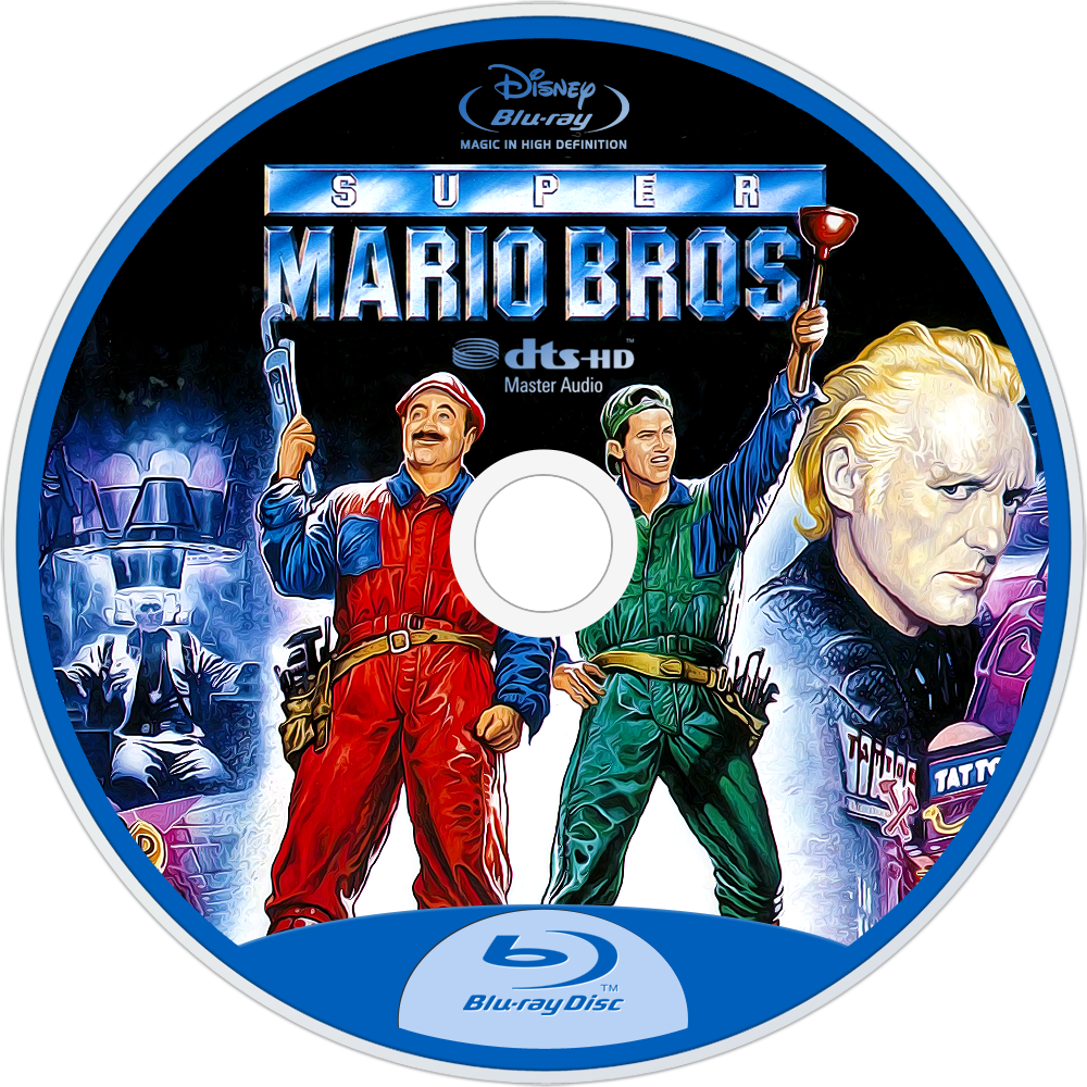 Super Mario Bros Bluray Disc Artwork PNG