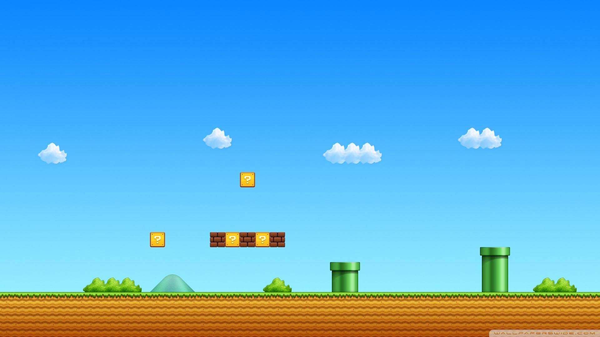 Super Mario Bros. Game Background.