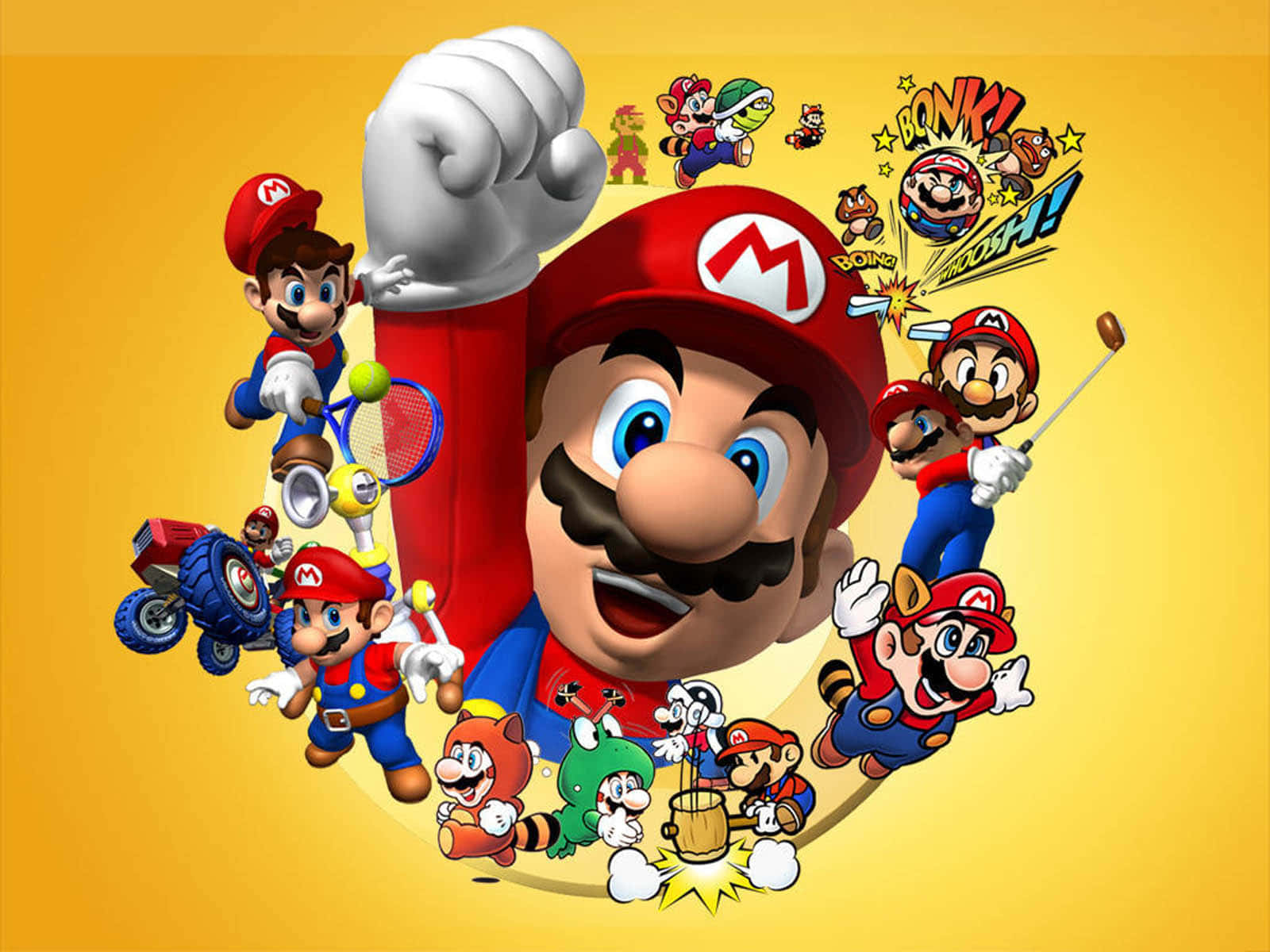 Personajesfavoritos De Super Mario De Todos Los Tiempos Fondo de pantalla