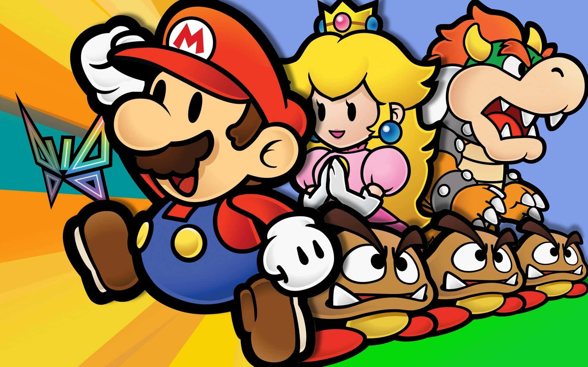 Personajesde Super Mario Se Unen Fondo de pantalla