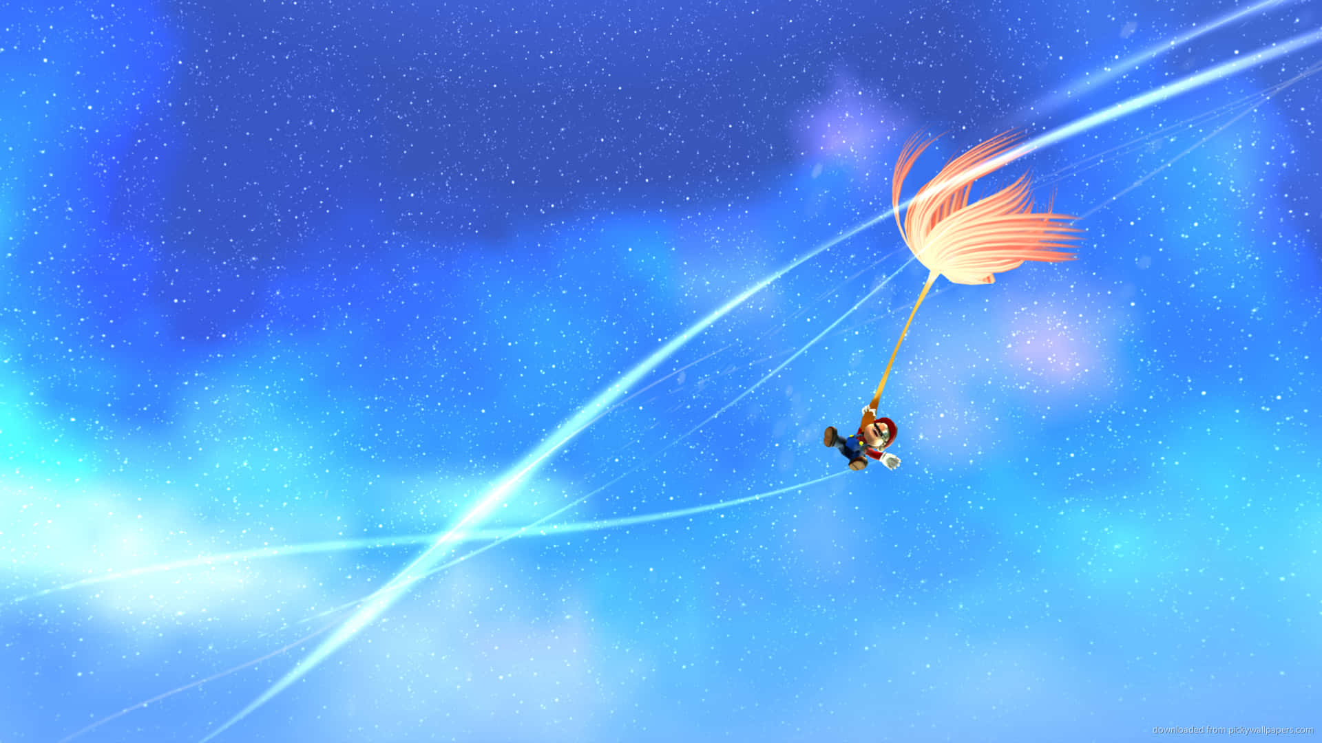Travel through space with Mario and explore the new galaxies of Super Mario Galaxy! Wallpaper