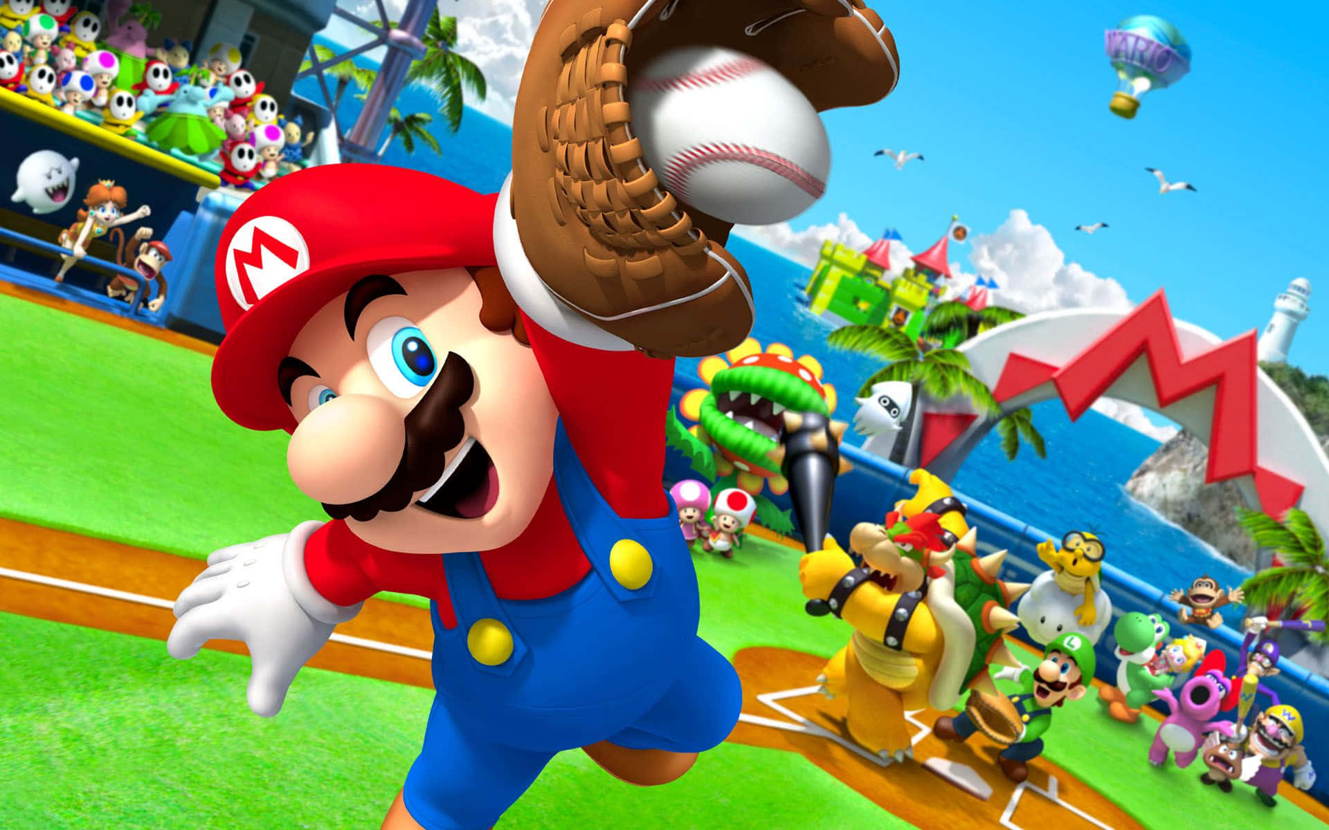 Embark on an intergalactic journey with Super Mario Galaxy Wallpaper