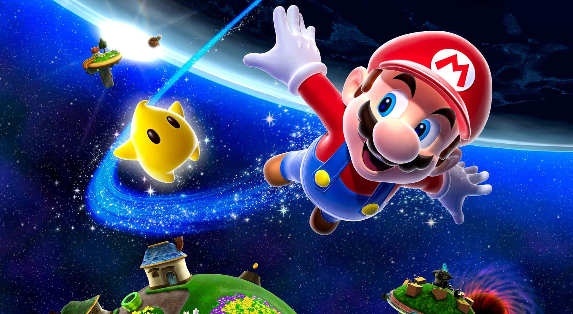 Super Mario Galaxy 2 - Exciting Adventure in Space Wallpaper