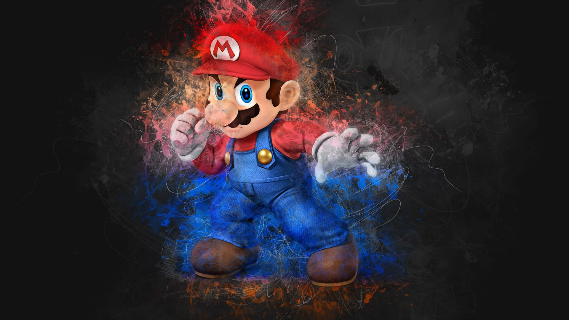 Räddauniversum Med Super Mario Galaxy. Wallpaper