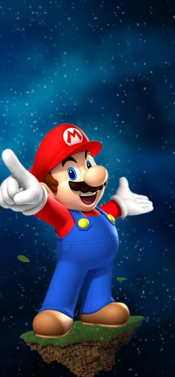 Føl kraften af Mario Galaxy i dine hænder! Wallpaper