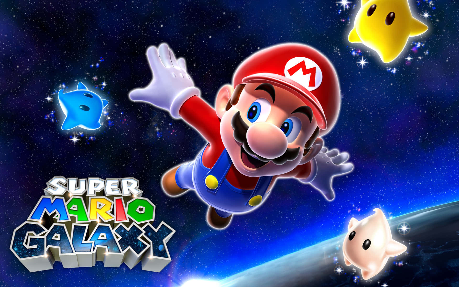 "The Adventures of Mario in Super Mario Galaxy!" Wallpaper