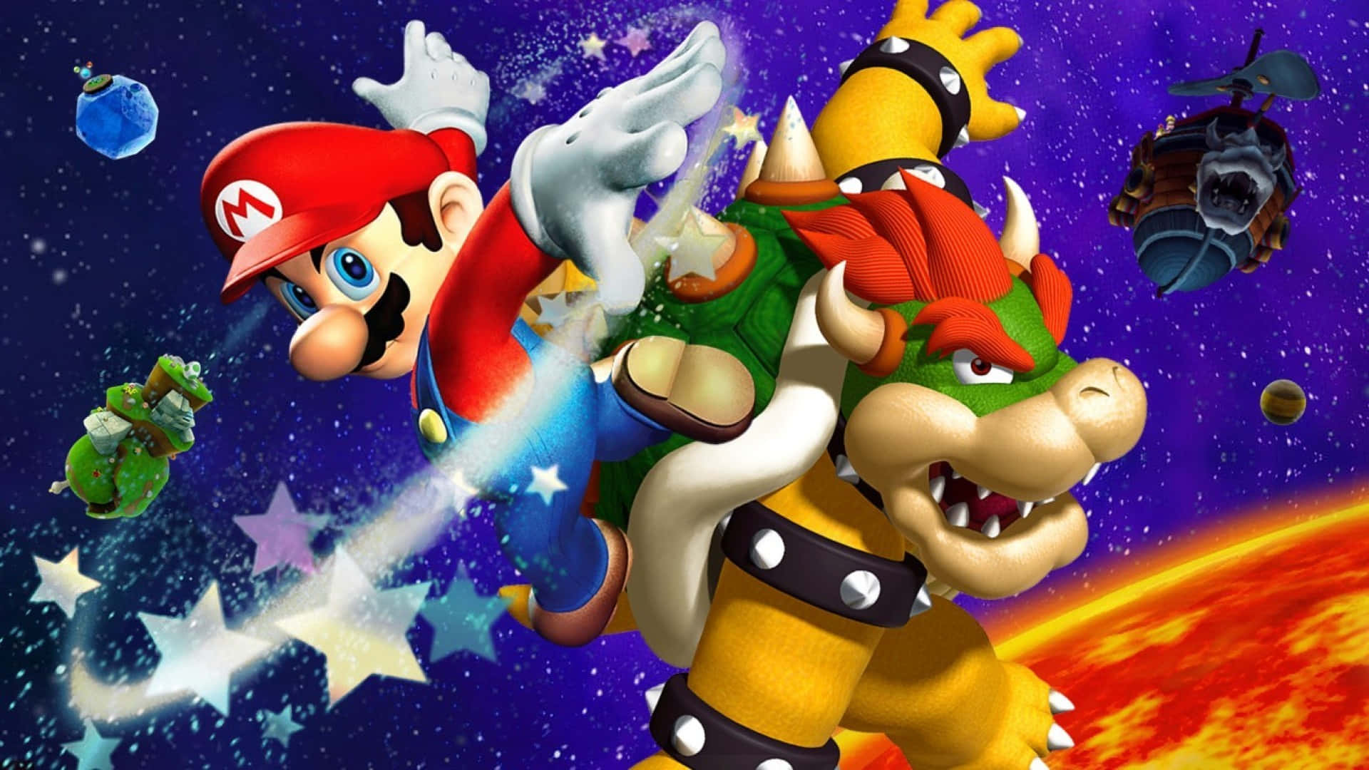 Explorael Universo Con Mario Fondo de pantalla