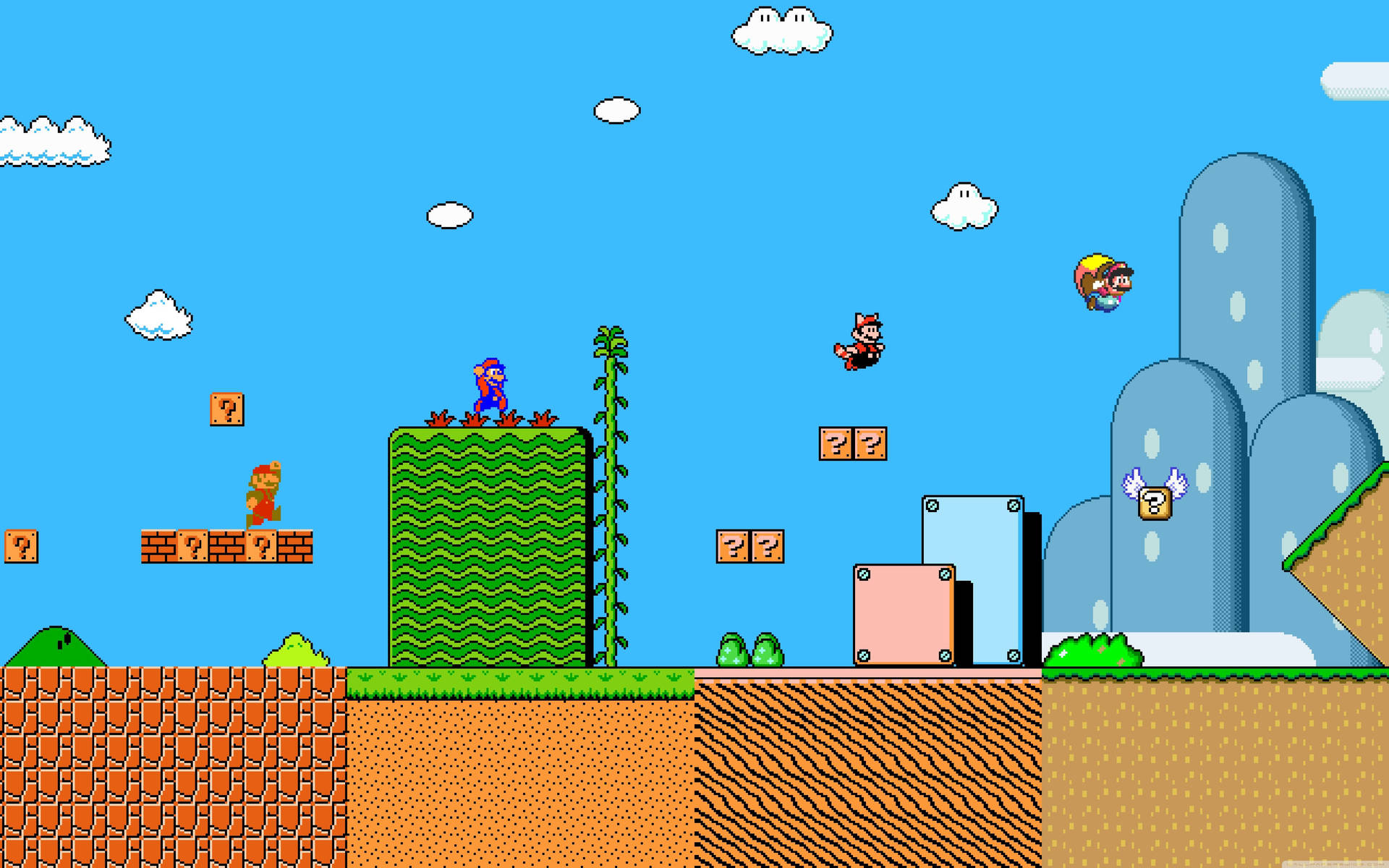 Celebrate the History of Super Mario with this Wallpaper Wallpaper