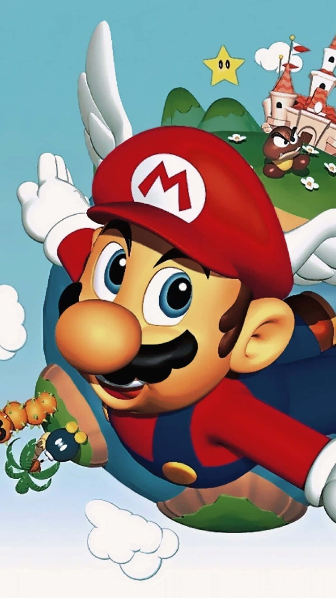 Wallpaper!få Tag I Denna Fantastiska Nya Super Mario Iphone-bakgrundsbild! Wallpaper