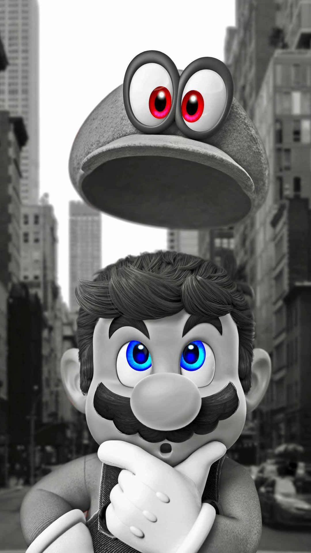 Upplevden Äventyrliga Världen Av Super Mario På Din Iphone Genom Att Välja En Passande Bakgrundsbild. Wallpaper