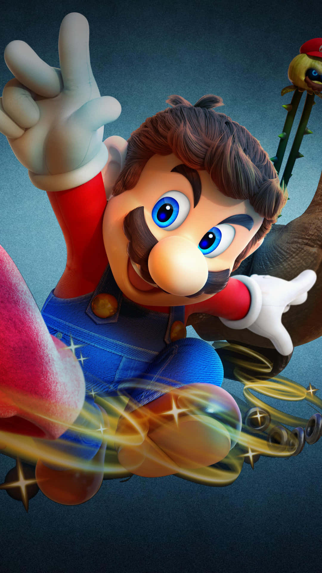 Nyd det klassiske spil Super Mario på din iPhone Wallpaper