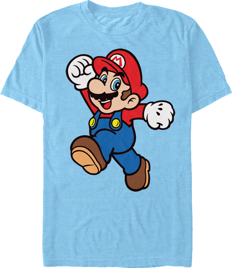 Super Mario Jumping Graphic T Shirt PNG