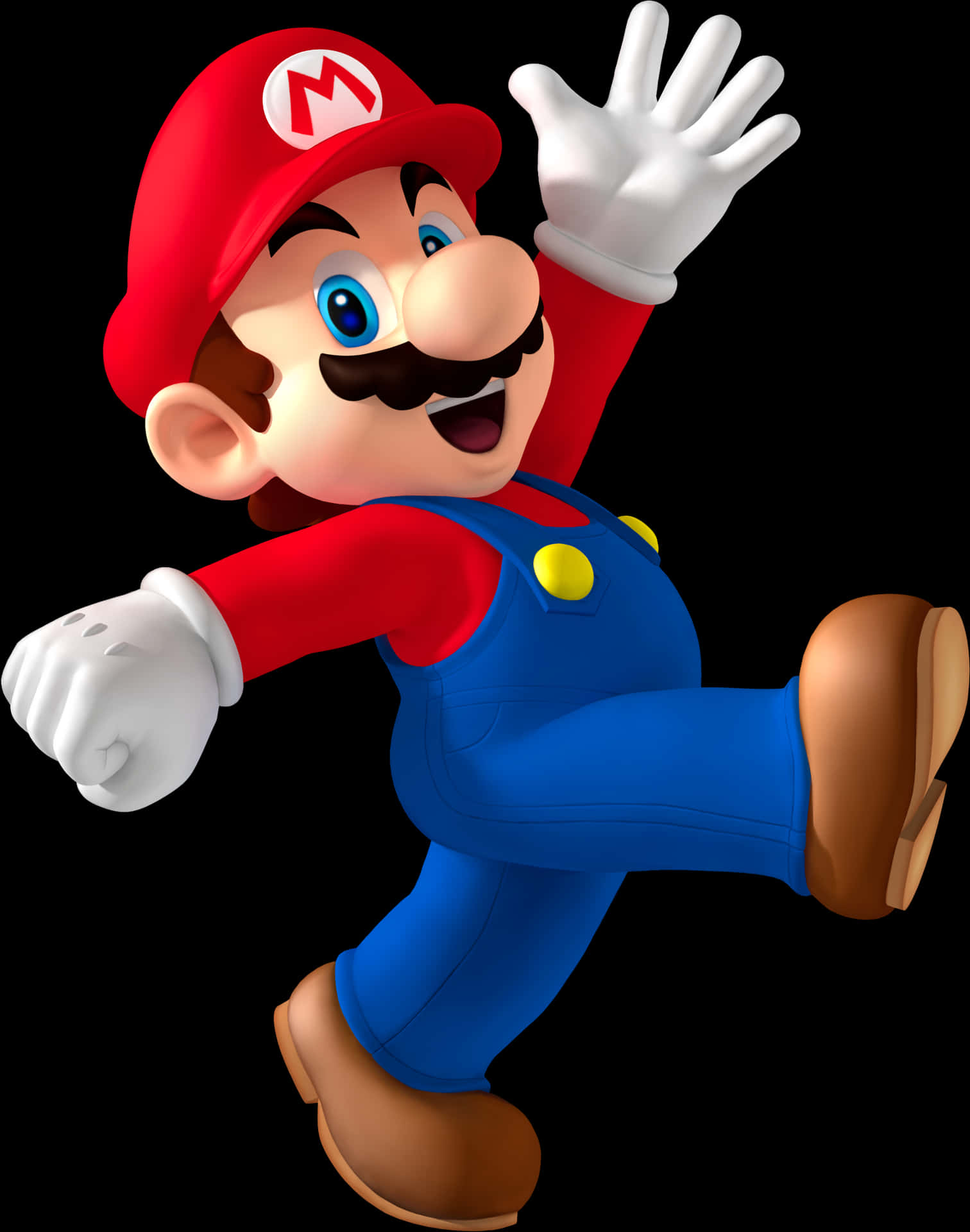 Super Mario Jumping Pose PNG