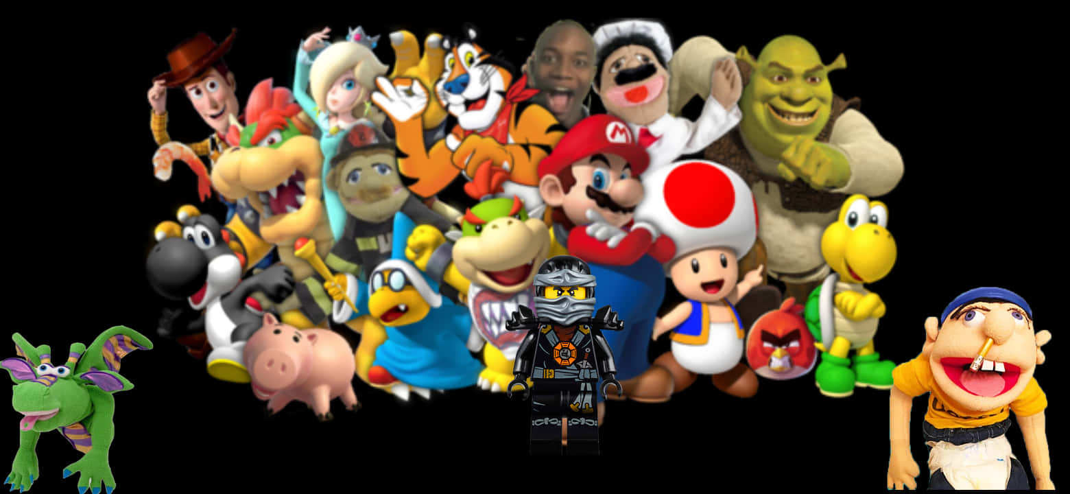 Super Mario Logan Full Cast Wallpaper