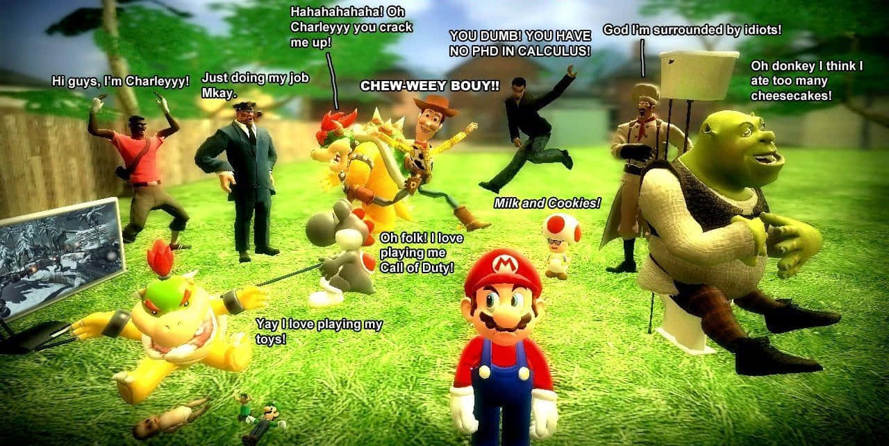 Super Mario Logan Video Game Edition Wallpaper