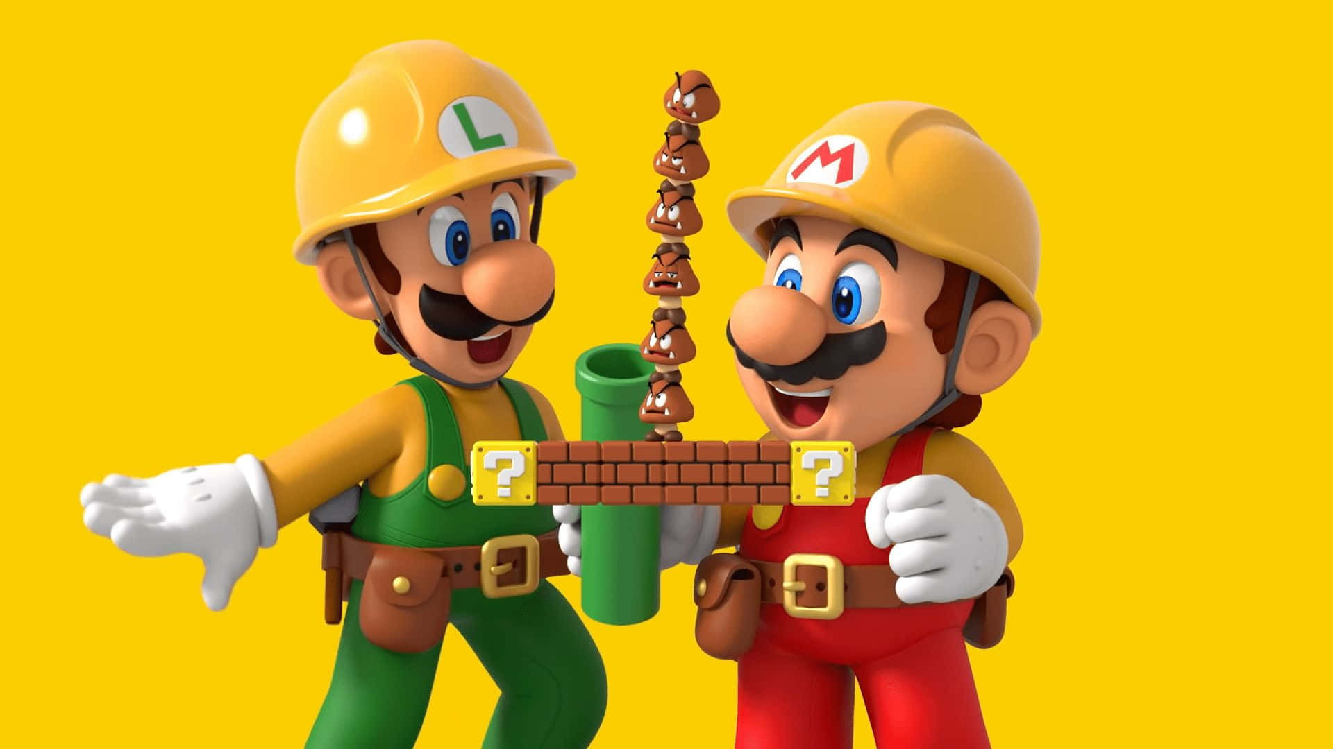 Super Mario Maker - Building New Adventures Wallpaper