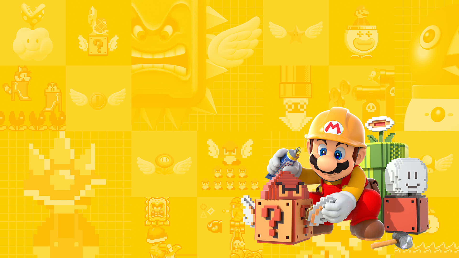 Super Mario Maker 1920 X 1080 Wallpaper Wallpaper