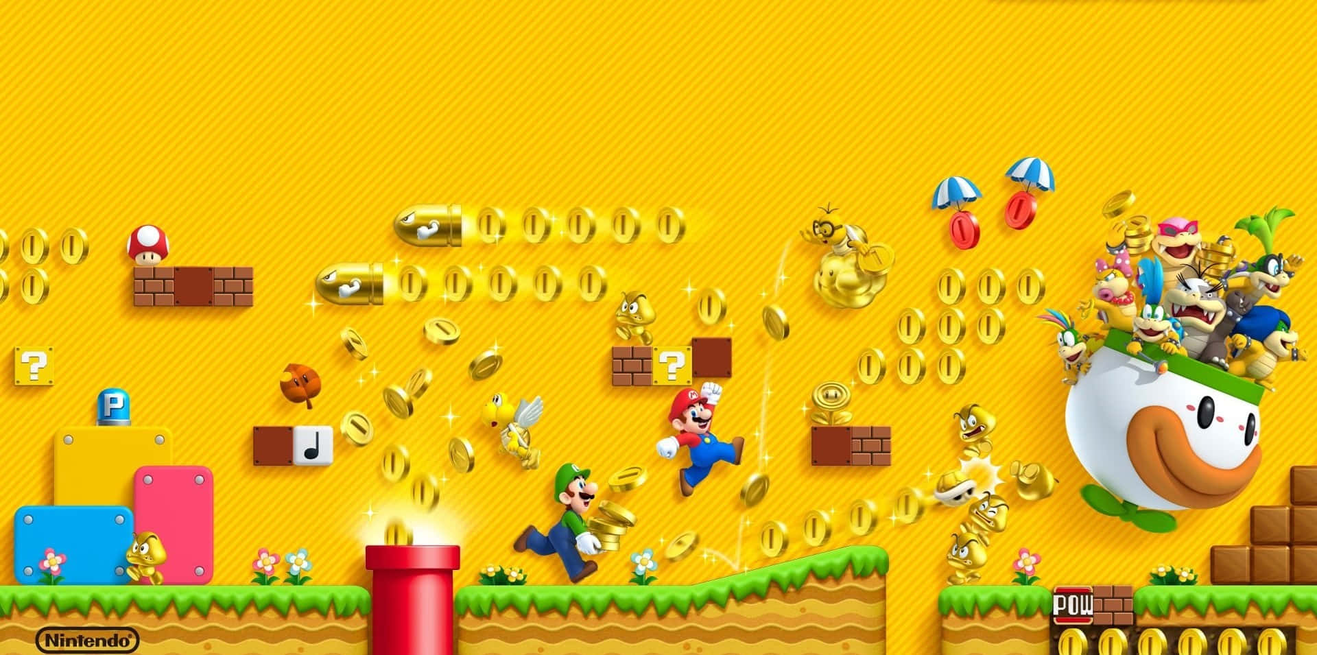 Super Mario Maker Level Design in Action Wallpaper