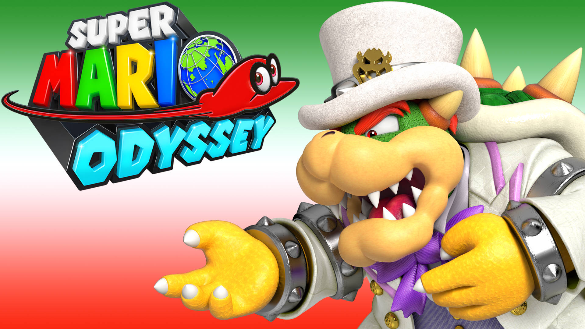 Super Mario Odyssey Bowser Wedding Outfit Wallpaper
